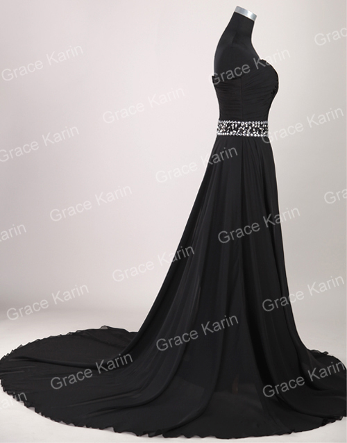 2013 Grace Karin 1PCS/LOT Long Stunning Strapless Prom Gown Evening Dress 8 Size via EMS CL2425