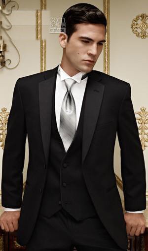 2013  Groom Tuxedos Best man Suit Wedding Groomsman Men Suits Bridegroom  (Jacket+Pants+Vest