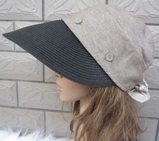 2013 hat anti-uv sunbonnet sun hat visor roll strawhat