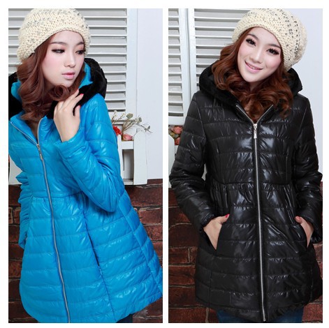2013 High Quality 100% Cotton-padded Jacket Women Thickening Thermal Noble Overcoat Free Shpping