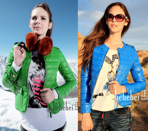 2013 high quality hot-selling spring winter thin stand collar slim short design down coat cotton-padded jacket free shipping