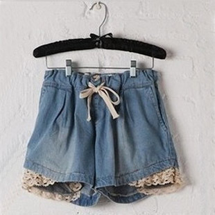 2013 high waist loose plus size shorts women's mm denim shorts summer