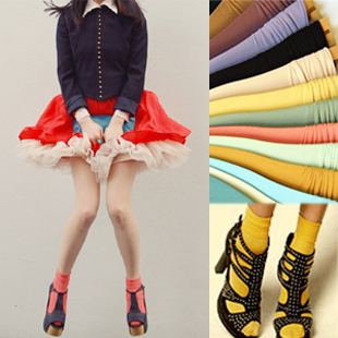 2013 HOT candy color socks for female women's stocking for spring and summer