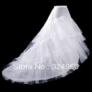 2013 Hot High Quality Discount Crinoline Underskirt Tulle Wedding Train Petticoat YZ012303