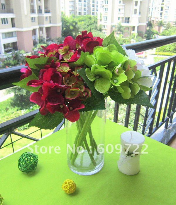 2013 Hot !! High Simulation  Hydrangea Flower 12CM in Wedding Decoration 6 Color Available FL172-3