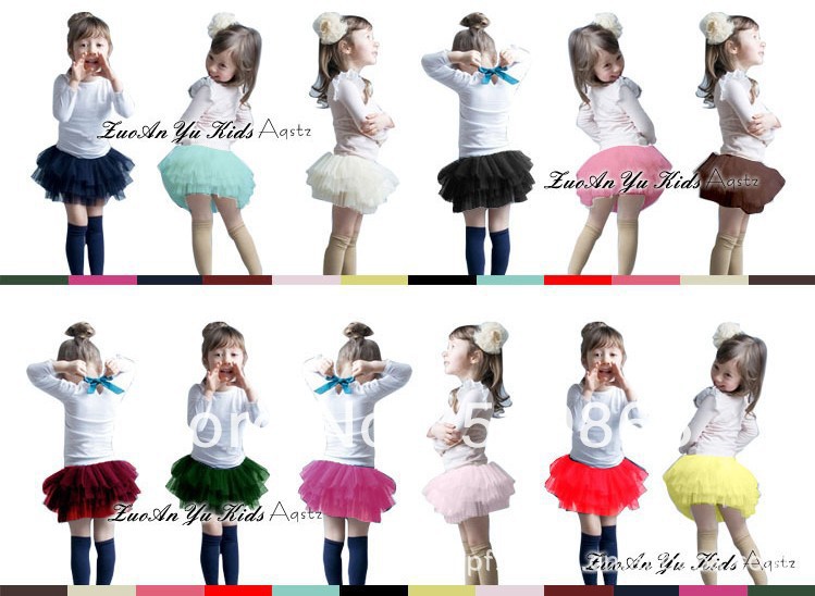 2013 Hot sale baby girl fluffy pettiskirts girl's tutu skirts free shipping pink, bule, red, yellow GQ-098