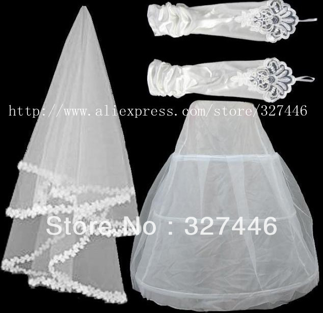 2013 Hot Sale Fast cheap Shipping 1/lot white Custom Made Petticoat No risk shopping