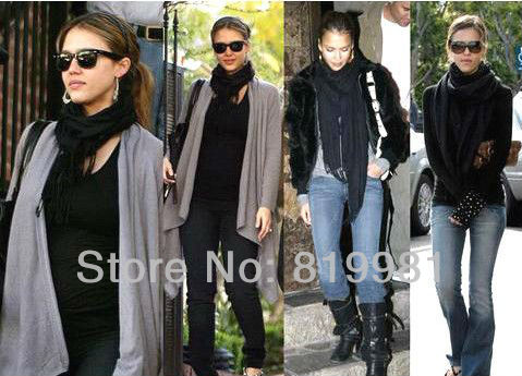 2013 Hot sale Korea Women Lady Solid Scarves Fashion Super long knitting Scarf Free Shipping WJ016