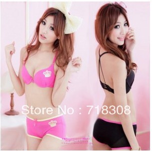 2013 Hot sale Lace Sexy Bra set  Women's Lingerie Bra&brief set C cup Bra Lanny free Shipping