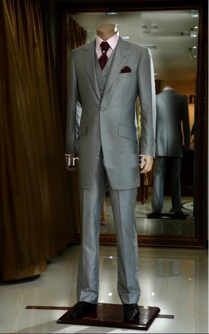 2013  Hot Sell Men Wedding/prom Clothing Groom Tuxedos Wear Bridegroom Suit (Clothes+Pants+Vest