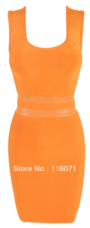 2013 hot sell strap orange   BANDAGE DRESS Celebrity dress Cocktail Party Evening Dresses  new fashion dropship wholesale  HL