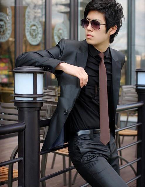 2013 Hot Sell Suit for Men WithTuxedo Suits Korean Men's Suits the fashion leisure suit Black Size S-XXXL