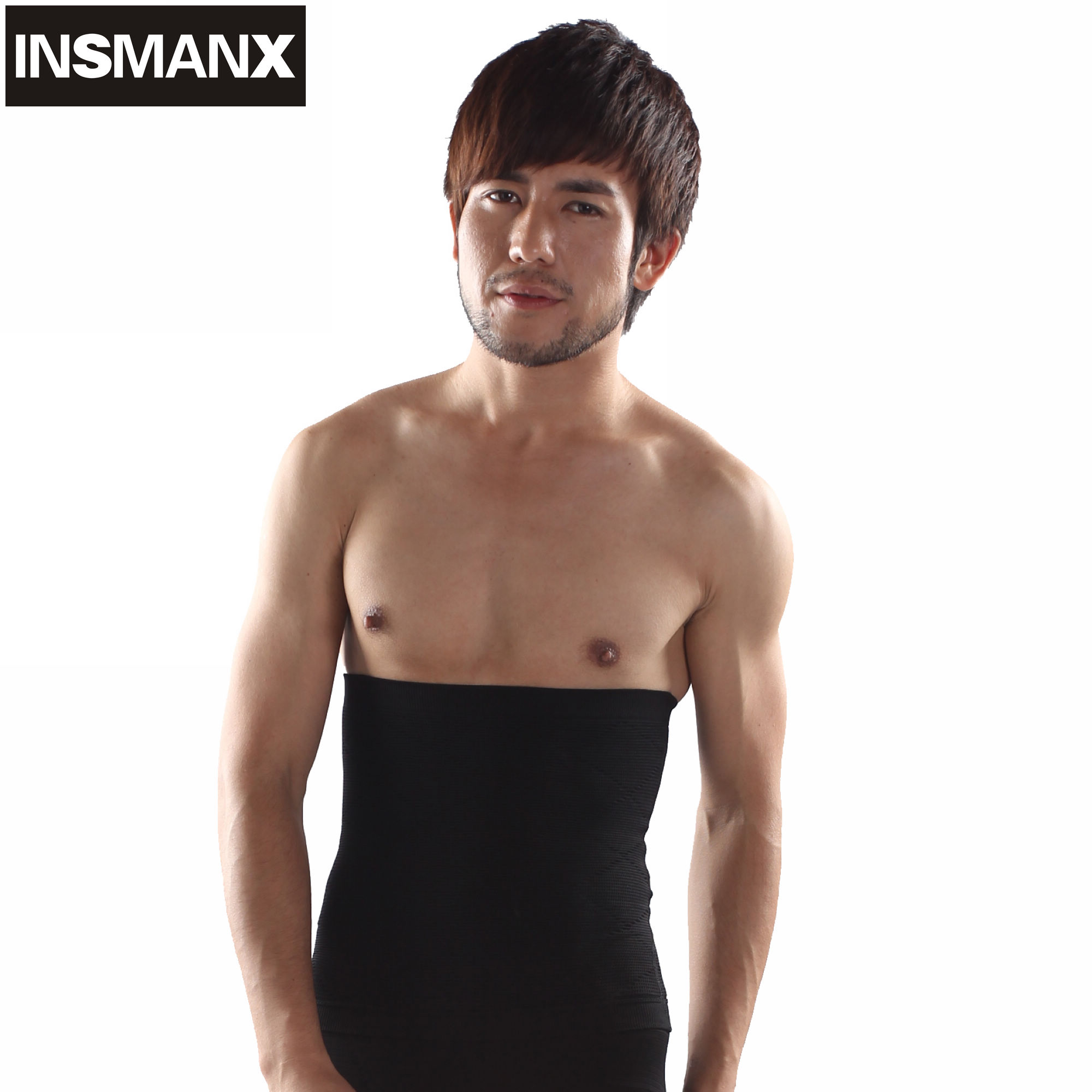 2013 Insmanx male body shaping belt slimming cummerbund abdomen drawing waist belt thin belt breathable New  Winter