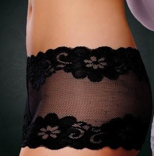 2013 Ladies White sheer lace Panty W16001-1