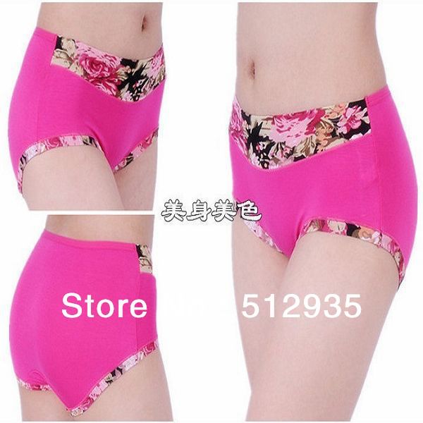 2013 Large Bamboo Fiber Women Panties ,Middle Waist  Comfortable Lady's Underwears Free Shipping