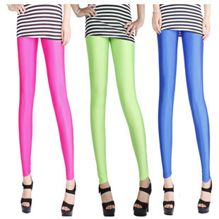 2013 legging neon pants faux leather  skinny pants stovepipe pencil pants