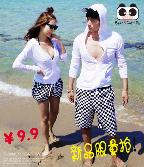 2013 male Women sunscreen shirt lovers beach wear sunscreen outerwear air conditioning shirt spring and autumn hooded