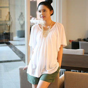 2013 maternity clothing maternity summer maternity short-sleeve T-shirt loose plus size maternity top
