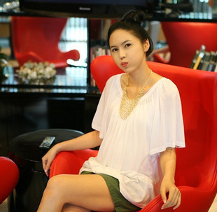 2013 maternity clothing spring 100% cotton dress maternity t-shirt short-sleeve q100 women's dress