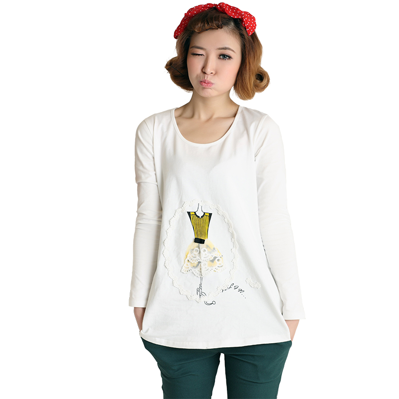 2013 maternity clothing spring fashion maternity basic shirt all-match spring and summer maternity top t-shirt spring