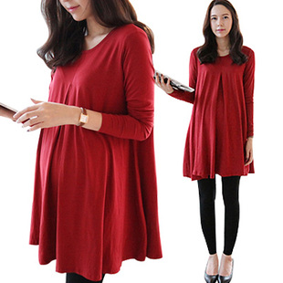 2013 maternity clothing spring fashion top maternity basic shirt long-sleeve loose maternity t-shirt