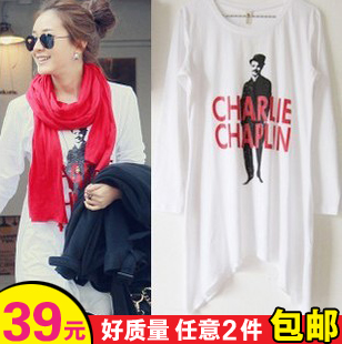 2013 maternity clothing spring top fashion maternity clothing spring top maternity basic T-shirt long-sleeve shirt