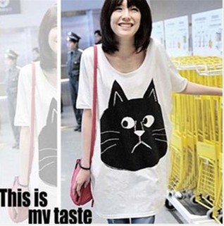 2013 maternity clothing summer loose cat maternity top maternity t-shirt maternity short-sleeve Maternity tops