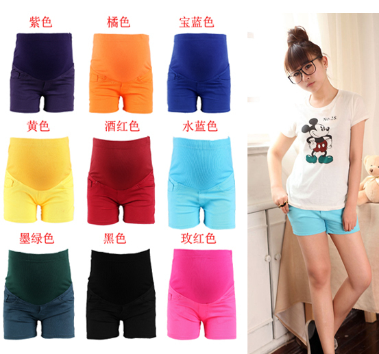 2013 Maternity clothing summer multicolour shorts maternity shorts knee-length pants women pants