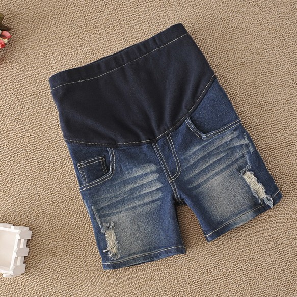 2013 maternity pants summer maternity clothing shorts maternity denim shorts maternity shorts hole