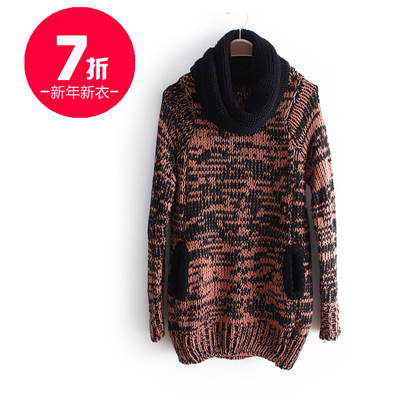 2013 medium-long loose vintage pocket loose pullover wool muffler scarf wx1206 free shipping