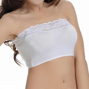 2013 modal tube top spaghetti strap lace decoration basic tube top bra plus size underwear tube top