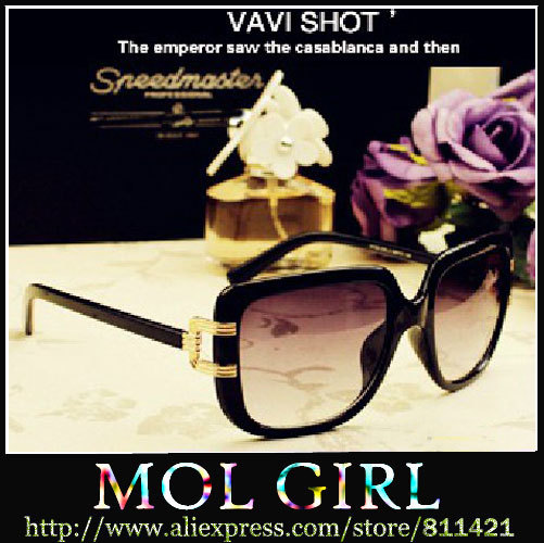 2013 NEW 2Color Fashion Sunglasses Women Super Star Brand Designer Sunglasses Elegant Free Shipping