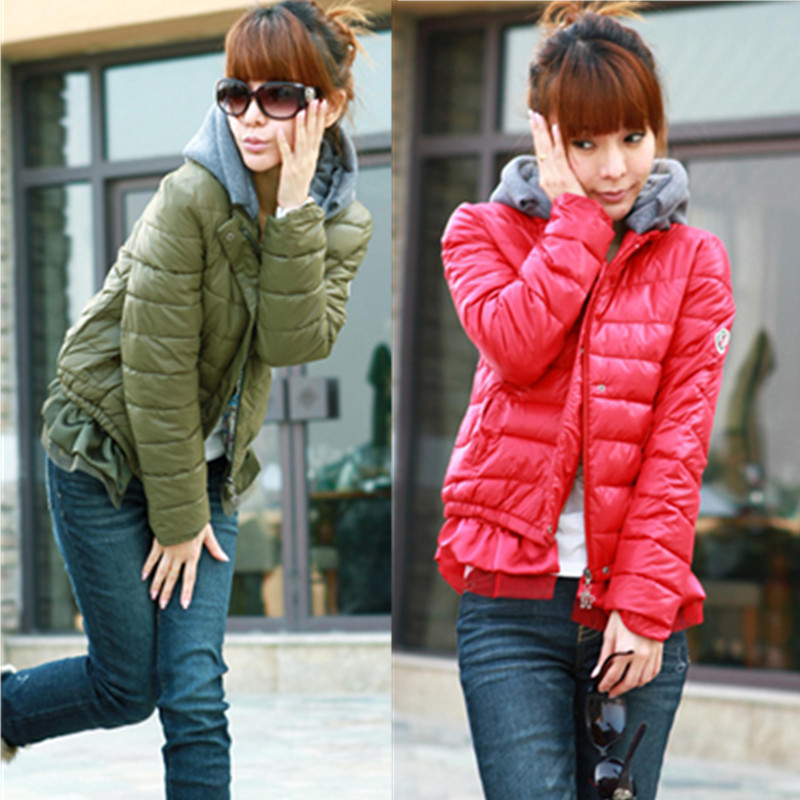2013 new arrival autumn Women short design small cotton-padded jacket wadded jacket outerwear plus  thickening Free Shipping