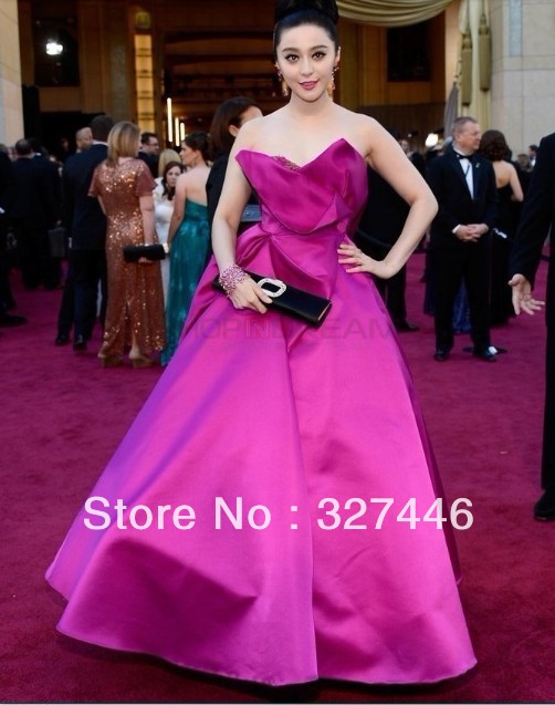 2013 New Arrival Ball Gown Floor-Length Superstar  Bingbing Fan Night Dresses in Oscar New and Modern Uniqe CELEBRITY DRESSES
