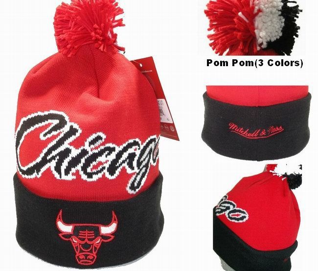 2013 new arrival bulls cuffed pom knit beanie beanies snapback hats basketball hat baseball caps beanies hat
