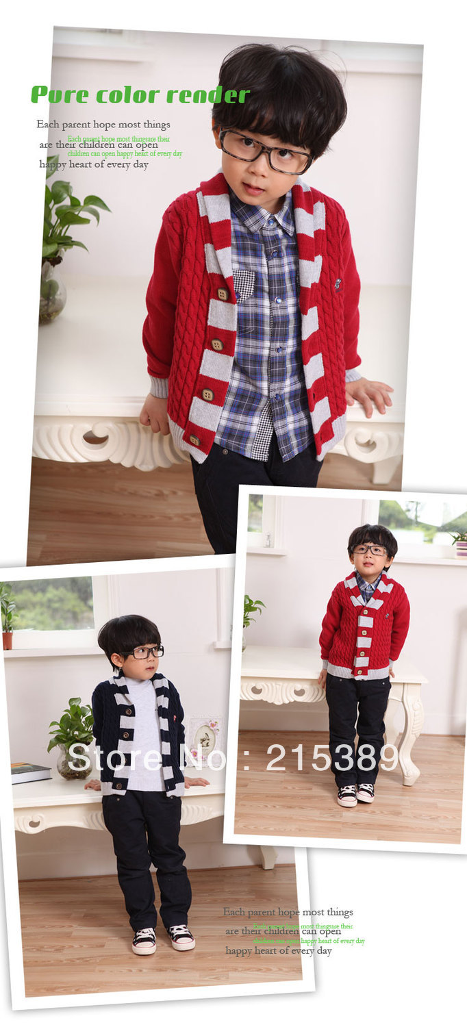 2013 New Arrival Children's fashion design crochet sweater jacket, kids clothing for winter,free shipping