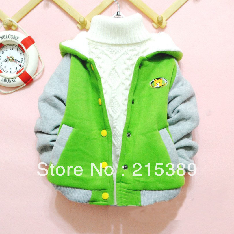 2013 New Arrival Children's fashion design hooded jacket, 2~8years kids ultra warm clothing for winter,free shipping