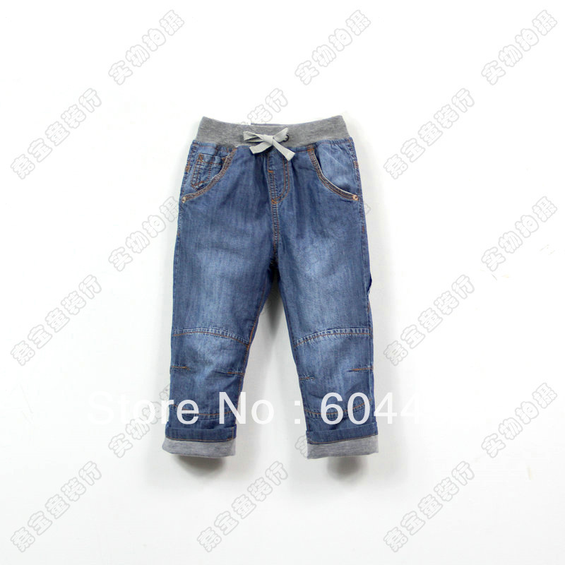 2013 New arrival girls  washing  jeans children thicken  jeans fashionable cotton-padded trousers High quality nice 6pcs/lot