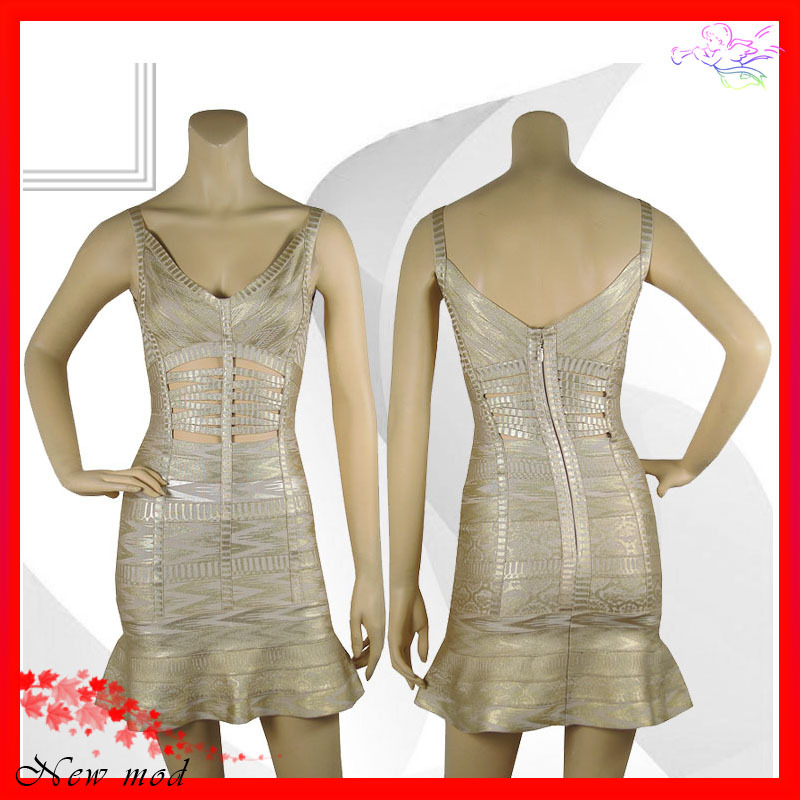 2013 New Arrival High Fashion Backless Bandage Dress  Free Shipping