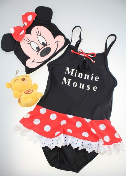 2013 new arrival hot Minnie Mouse children's swimsuit for gilrs retail wholesale free shipping