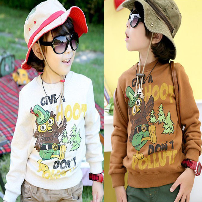 2013 new arrival hot sell high quality cartoon owl long-sleeve hoodies+free shipping