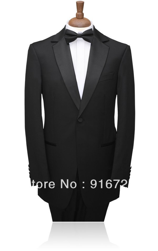 2013 New Arrival Hot Selling Black  Groom tuxedos \Groom wedding suits