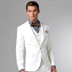 2013 New Arrival Hot Selling White Groom tuxedos \Groom wedding suits
