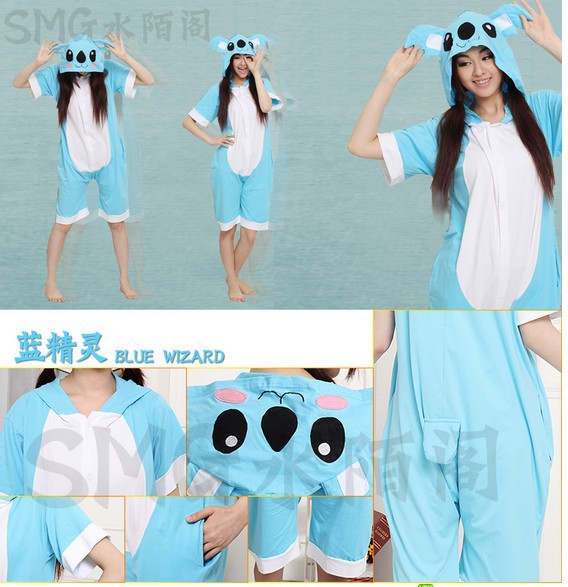 2013 new arrival Kigurumi Pajamas Animal suit Cosplay Costume Adult Garment Coral fleece stitch cartoon short animal sleepwear