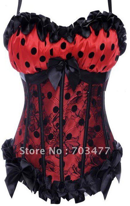 2013 New Arrival Polka Dot Sexy Corset