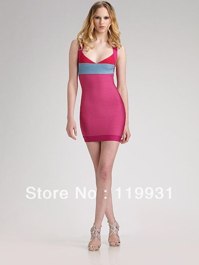 2013 new arrival star style purple red suspenders strapless tight sexy party prom cocktail bandage dress, evening dress