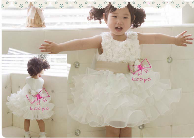 2013 new arrival summer dress for girl ball gown name brand child rose dress princess dress tutu dress free shipping