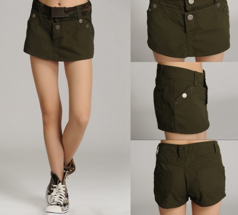 2013 New Arrival! SummerFashion Sexy casual Sports military trousers Camouflage short skirt for plus size women Free Shipping