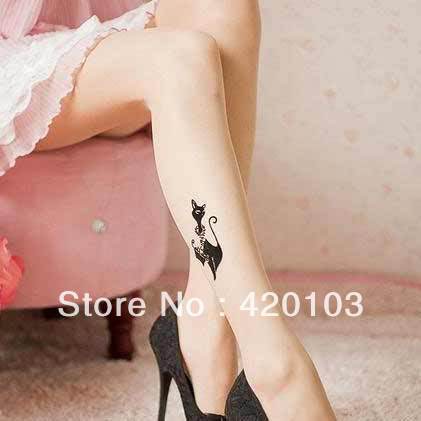 2013 New Arrival Tribal Tattoo Stockings Sexy Ladies Lingerie female silk socks WH1438