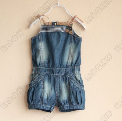 2013 New arrival wholesale 6pcs/lot fashion spring cotton girl pant pretty kids jeans trousers princess casual tied overalls